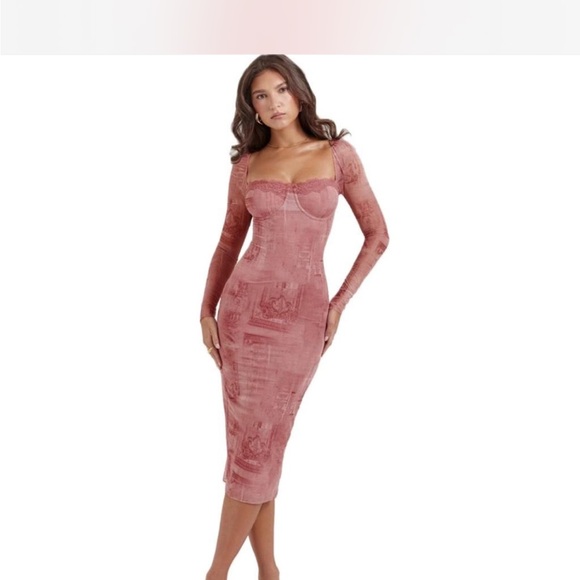 House of CB Dresses & Skirts - House of CB Seraphina Pink Print Corset Dress